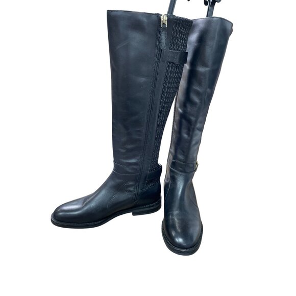 Cole Haan Womens black Leather Knee-High Equestrian Riding Boots Size 6.5B SKU 9 - Picture 2 of 13